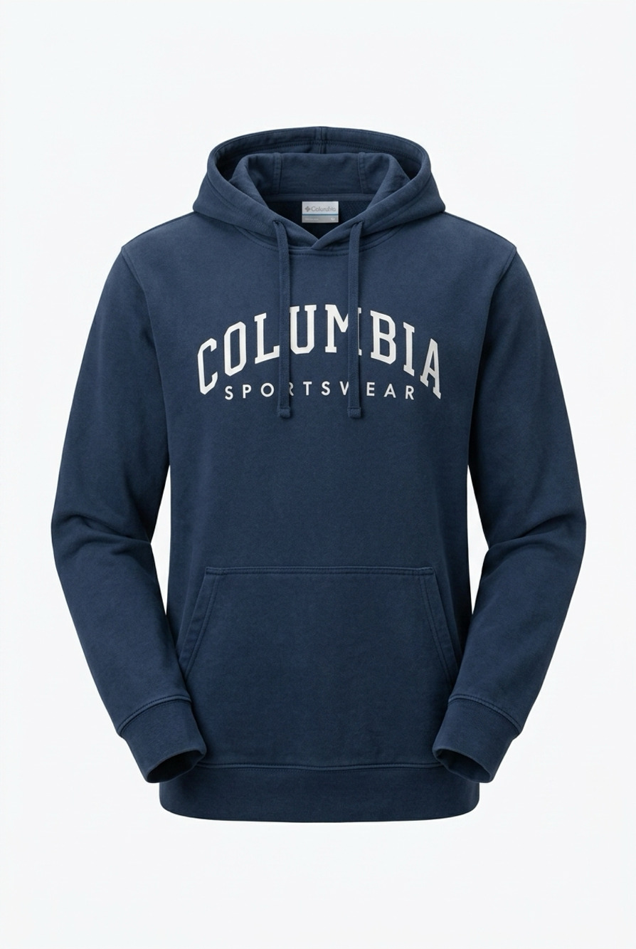 Columbia Sportswear Trek Graphic Pullover Hoodie in Navy Blue
